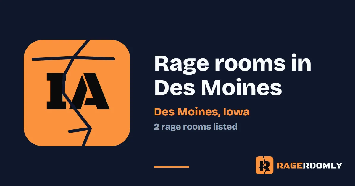 Rage Rooms and Smash Rooms in Des Moines, Iowa